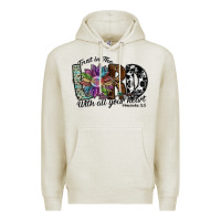 Oatmeal Heather trust in the lord with all your heart Premium Hoodie - SublimationCraftShop