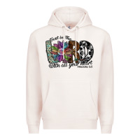 Pale Pink trust in the lord with all your heart Premium Hoodie - SublimationCraftShop