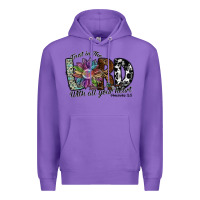 Purple trust in the lord with all your heart Premium Hoodie - SublimationCraftShop