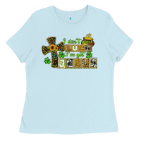 Baby Blue i dont need luck ive got jesus Ladies Tee - CowGirlArtShop