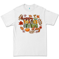 White happy thanksgiving day Premium Tee - CowGirlArtShop