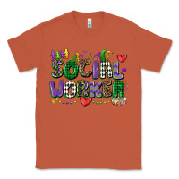 Copper social worker mardi gras cowgirl Classic Tee - CowGirlArtShop