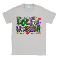 Moon Dust social worker mardi gras cowgirl Classic Tee - CowGirlArtShop