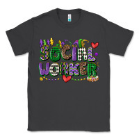 Smoke social worker mardi gras cowgirl Classic Tee - CowGirlArtShop