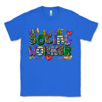 True Royal social worker mardi gras cowgirl Classic Tee - CowGirlArtShop