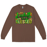Chestnut lucky and blessed Long Sleeve Tee - FaDigitalArtStudio
