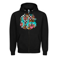 Black race sunflower patches Zipper Hoodie - AdoDesignShop