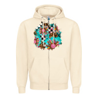 Sandshell race sunflower patches Zipper Hoodie - AdoDesignShop
