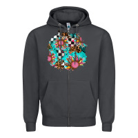 Smoke race sunflower patches Zipper Hoodie - AdoDesignShop