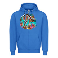 True Royal race sunflower patches Zipper Hoodie - AdoDesignShop