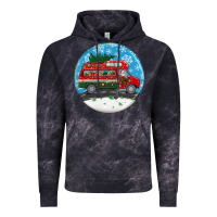 Cloud Black santa claus with retro van  christmas ornament Vintage Hoodie - BundleAndBundleShop