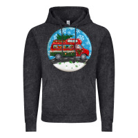 Vintage Black santa claus with retro van  christmas ornament Vintage Hoodie - BundleAndBundleShop