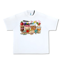 White Teacher Coffee Cups Urban Heavy Tee - FaDigitalArtStudio