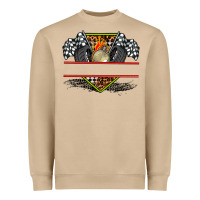 Mushroom race flag and race equipment Heavyweight Sweatshirt - AdoDesignShop