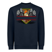 Navy race flag and race equipment Heavyweight Sweatshirt - AdoDesignShop
