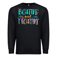 Black boatin' and floatin' Premium Sweatshirt - JahusDesignShop