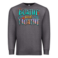 Charcoal Heather boatin' and floatin' Premium Sweatshirt - JahusDesignShop