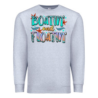 Heather Grey boatin' and floatin' Premium Sweatshirt - JahusDesignShop
