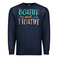 Navy boatin' and floatin' Premium Sweatshirt - JahusDesignShop