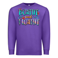 Purple boatin' and floatin' Premium Sweatshirt - JahusDesignShop
