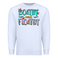 White boatin' and floatin' Premium Sweatshirt - JahusDesignShop