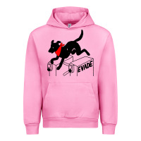 Fuchsia Pink negro matapacos riot dog Urban Hoodie - baoMotion