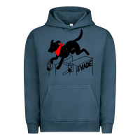 Pigment Midnight Navy negro matapacos riot dog Urban Hoodie - baoMotion