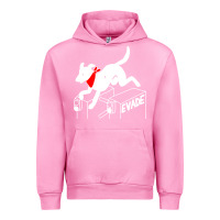 Fuchsia Pink negro matapacos riot dog Urban Hoodie - baoMotion