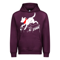Mauve Wine negro matapacos riot dog Urban Hoodie - baoMotion