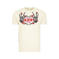 Vintage Arctic Happy Valentine's Day skeleton hands Vintage Tee - FaDigitalArtStudio