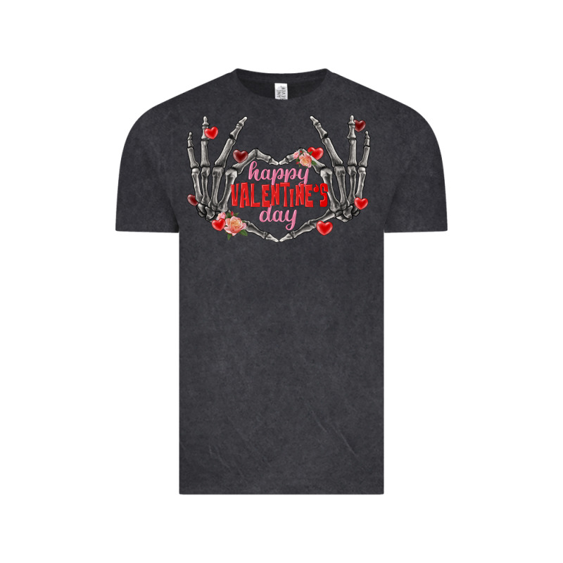Happy Valentine's Day Skeleton Hands Vintage Tee by FaDigitalArtStudio | Teevron