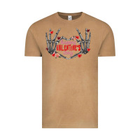 Vintage Camel Happy Valentine's Day skeleton hands Vintage Tee - FaDigitalArtStudio