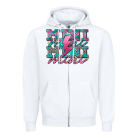 White racing mini Zipper Hoodie - AdoDesignShop