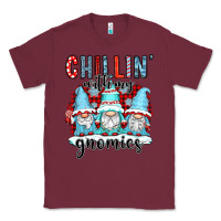 Burgundy chillin with my gnomies Classic Tee - CowGirlArtShop