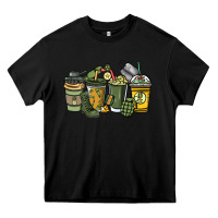 Black Army coffee cups 4th of july Heavy Core Tee - HowdyJamesFarm