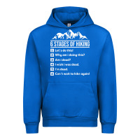 Cobalt hiking 6 stages of hiking funny hiking nature adventure Urban Hoodie - baoMotion