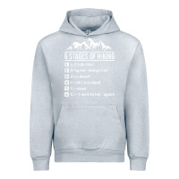Heather Grey hiking 6 stages of hiking funny hiking nature adventure Urban Hoodie - baoMotion