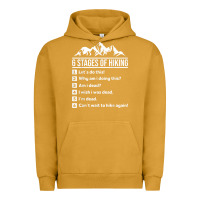 Pigment Peanut Butter hiking 6 stages of hiking funny hiking nature adventure Urban Hoodie - baoMotion