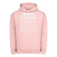 Pigment Salmon hiking 6 stages of hiking funny hiking nature adventure Urban Hoodie - baoMotion