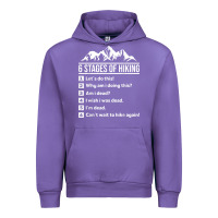 Tulip hiking 6 stages of hiking funny hiking nature adventure Urban Hoodie - baoMotion