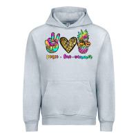 Heather Grey peace love summer Urban Hoodie - JahusDesignShop