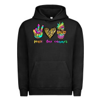 Pigment Black peace love summer Urban Hoodie - JahusDesignShop