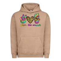 Pigment Burro peace love summer Urban Hoodie - JahusDesignShop