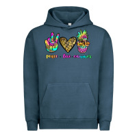 Pigment Midnight Navy peace love summer Urban Hoodie - JahusDesignShop