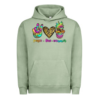 Pigment Oil Green peace love summer Urban Hoodie - JahusDesignShop