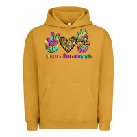 Pigment Peanut Butter peace love summer Urban Hoodie - JahusDesignShop