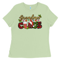 Matcha Grandma claus with christmas gift sock mother's Ladies Tee - HowdyJamesFarm