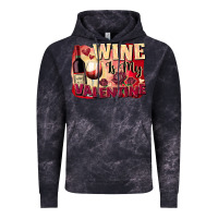 Cloud Black Wine İs My Valentine Fa Vintage Hoodie - FaDigitalArtStudio