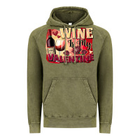 Vintage Olive Wine İs My Valentine Fa Vintage Hoodie - FaDigitalArtStudio