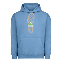 Pigment Pebble Blue hiking durango colorado mountains hiking Urban Hoodie - baoMotion